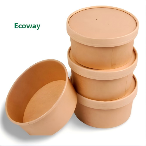 Kraft paper salad bowl